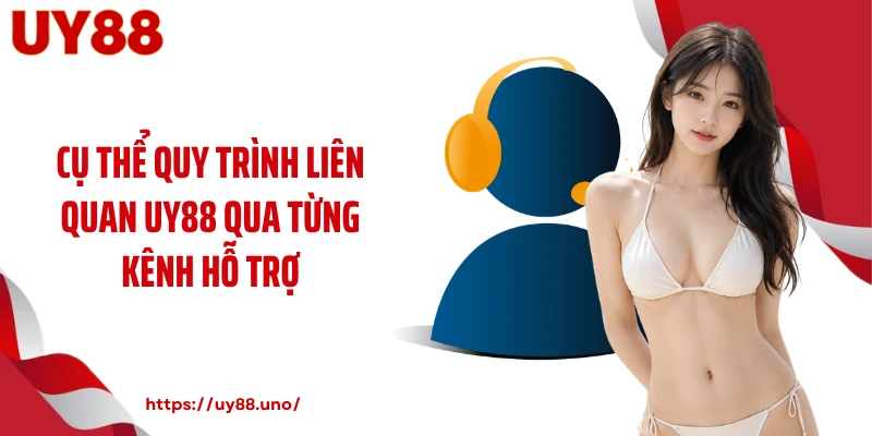Cụ thể quy trình liên quan UY88 qua từng kênh hỗ trợ